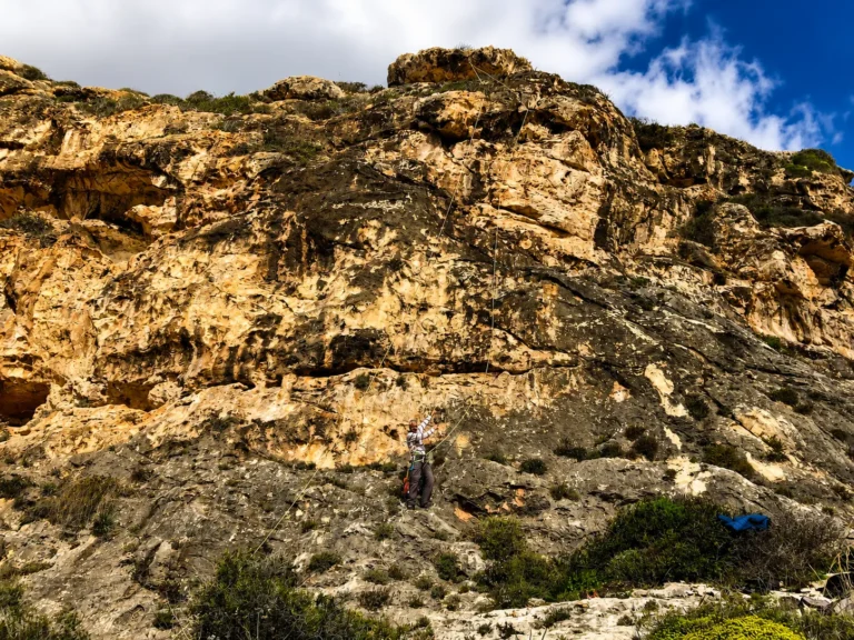 Quarry steps gets new lines and new Corona wall crag!